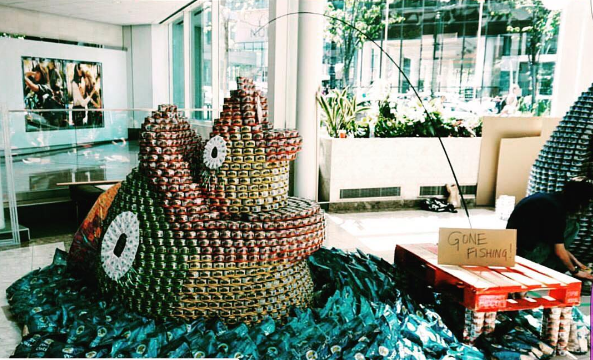 canstruction gone fishing